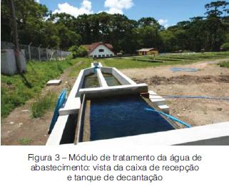 Tratamento de água de abastecimento em piscicultura intensiva de fluxo contínuo